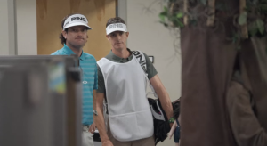 Bubba Watson (l) has filmed two â€œThis is SportsCenterâ€ spots, including â€œTree.â€ 