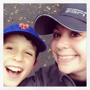 ESPN Communicationsâ€™ Carrie Kreiswirth, posing with her nephew Benjamin here after a pre-Thanksgiving Day turkey trot (or â€œrunâ€), is prepping to run her first Disney Princess Half Marathon. (Photo courtesy Carrie Kreiswirth) 