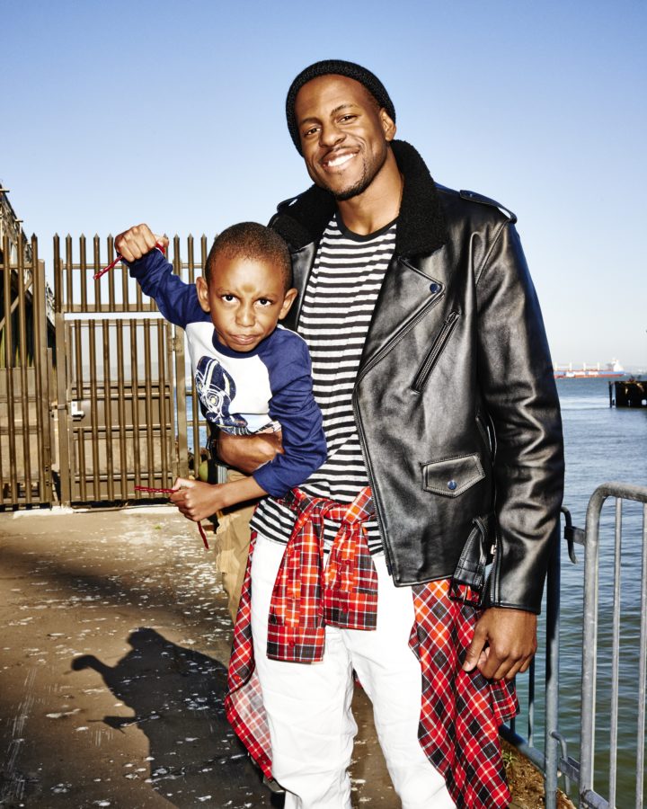 Andre Iguodala and his son Andre Jr. were featured in ESPN The Magazine.  (Eric Ray Davidson/ESPN The Magazine)
