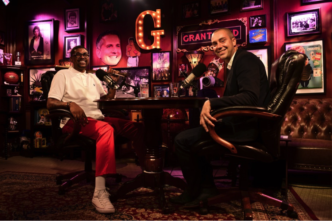NBA analyst Jalen Rose and Grantlandâ€™s David Jacoby. (Kojo Kinno/ESPN Images)