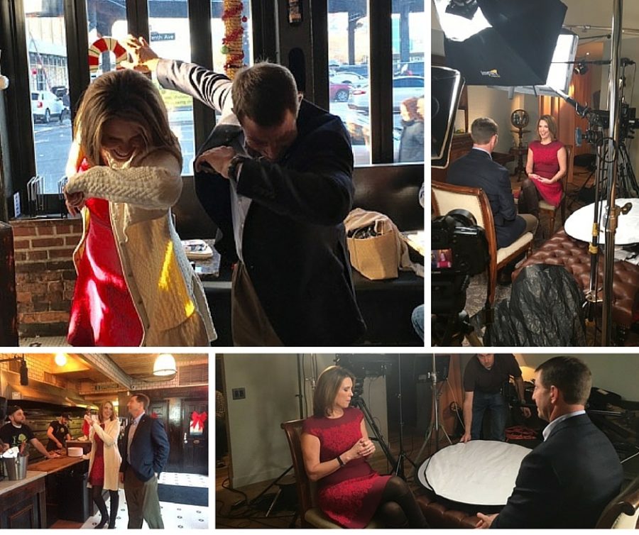 Here are a few behind-the-scenes moments with Clemson coach Dabo Sweeney and Hannah Storm from her "Face to Face" interview with the coach. (Hannah Storm/ESPN)