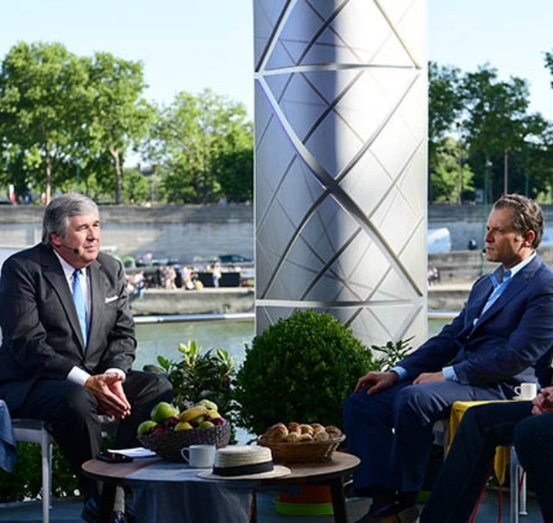 Bob Ley (L) and Jeremy Schaap (R) headline ESPN's plans for its flagship journalism programs. (Phil Ellsworth/ESPN Images)