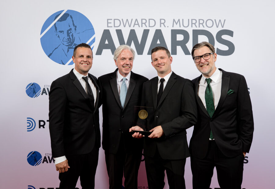2022 Murrow Awards (L-R) JosÃ© Morales, Chris Connelly, Michael O'Connor, Ben Webber