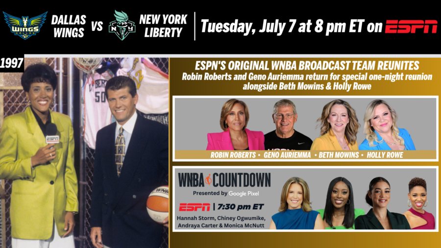 In 1997, Robin Roberts and Geno Auriemma called ESPNâ€™s first-ever WNBA game. 30 seasons later, theyâ€™ll reunite in the broadcast booth on Tuesday evening â€” and Tim Corrigan, who produced that first WNBA game on ESPN, tells us more about this special reunion broadcast.